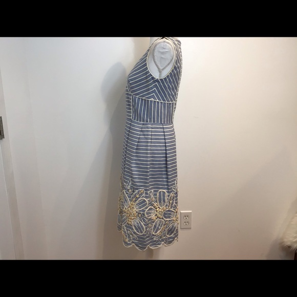 OSCAR DE LA RENTA SLEEVELESS DETAILED DRESS SZ 8 - Picture 10 of 16